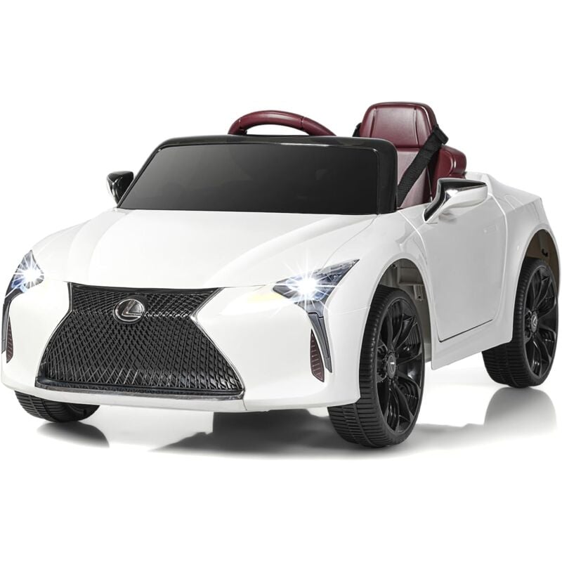 12V Voiture Électrique Enfants sous Licence Lexus avec Télécommande 2,4G, Véhicule Électrique avec Lumières led & Musique & Histoire, Démarrage Lent,