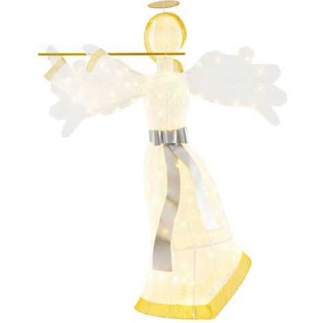 COSTWAY 1.5 M Lighted Christmas Angel Christmas Outdoor Decoration