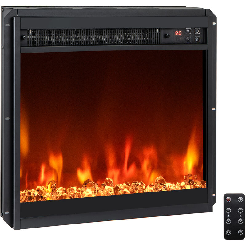Image of COSTWAY 18” Electric Fireplace Insert Recessed&hellip;