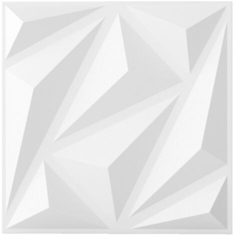 COSTWAY 20-Pack 3D Acoustic Wall Panels Soundproof Interior Decoration-White