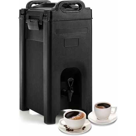 COSTWAY 20L Isolierter Getränkeserver aus lebensmittelechtem LLDPE-Material, tragbarer Getränkespender mit doppelwandigen Gehäuse, Getränketräger mit Federhahn für Restaurants, Hotels & Kantinen