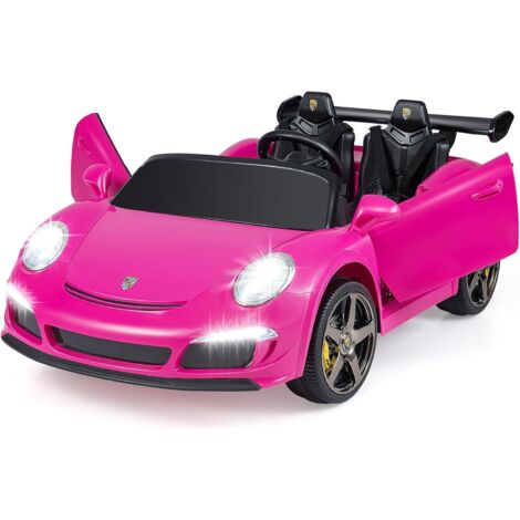COSTWAY 24V Auto Elettrica per Bambini, Veicolo Elettrico a 2 Posti con Telecomando, Luci LED, Clacson, Musica e Connessione Wireless, 4WD per Bambini 3-8 Anni