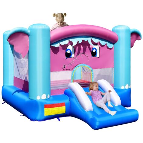 Kinderhüpfburg Hüpfburg Springburg Spielburg Aufblasbar 157x147x119 cm 