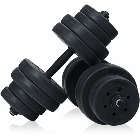COSTWAY 30KG Dumbbells Set Adjustable Dumbbell Barbell Weight Lifting Training Equipment