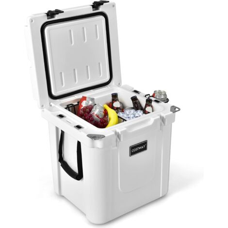 COSTWAY 31L Isolierbox Kühlbox Waermebehaelter mit Schneidebrett, Korb & Getraenkehalter, Thermobox Speisetransportbehaelter für Camping Picknick