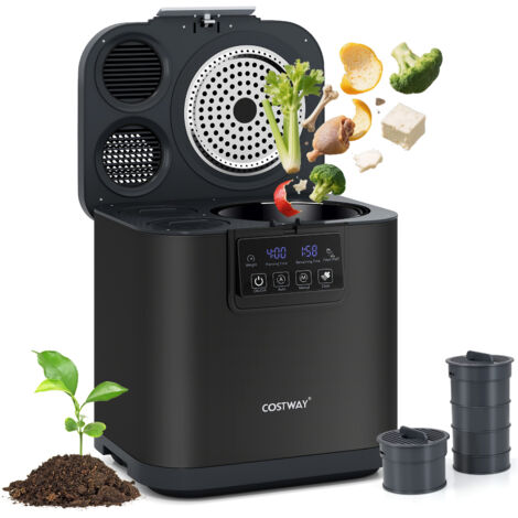 COSTWAY 4 L Electric Composter Smart Waste Dispenser Countertop Compost Machine