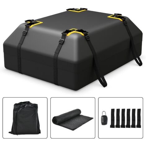 COSTWAY 420L Large Car Roof Top Rack Luggage Carrier Bag Storage Bag Travel Waterproof