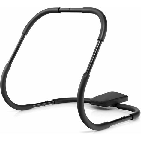 COSTWAY Ab Roller Bauchtrainer, 73 x 73 x 64 cm, Bauchmuskeltrainer Gerät, Situp Trainingsgerät, Po Trainer für Zuhause, Schwarz