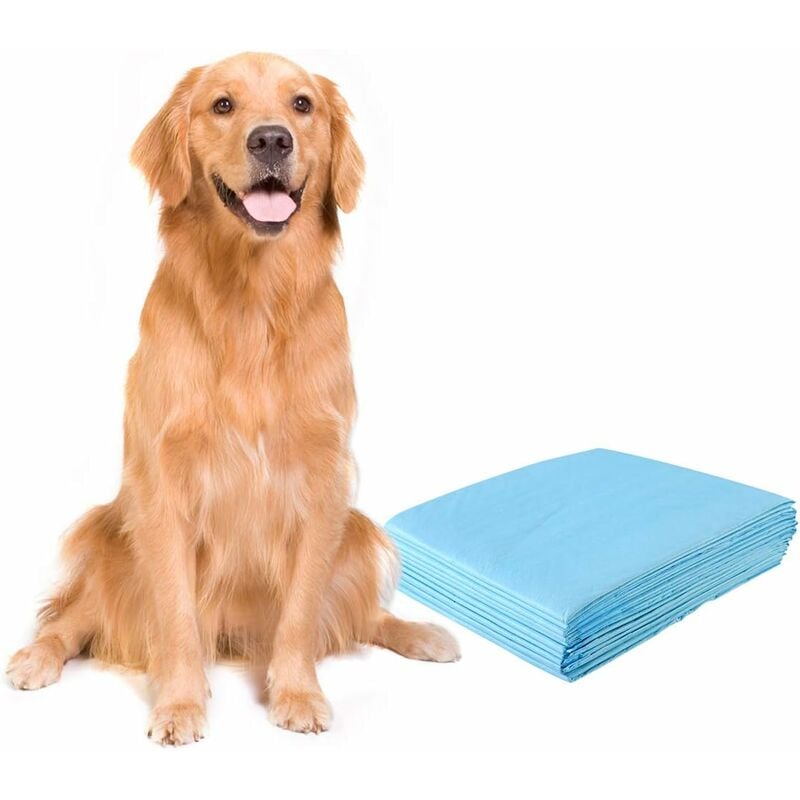 Alaise pour Chien Jetable 75x90 cm, Tapis Educateur Chien 150pcs en 5 Couches Anti-Fuite, Tapis Propreté Chien Absorption Rapide, Litiere pour Chiot