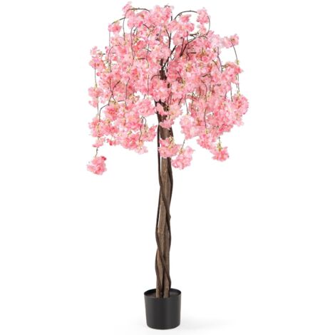 Albero di ciliegio artificiale bianco staccabile personalizzato da 4 piedi, centrotavola per matrimonio, decorazione da tavolo, decorazione da giardino per la casa - Italia