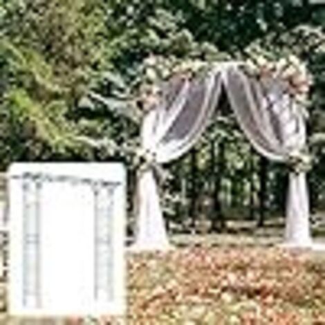 COSTWAY Arco da Giardino 205 CM, Pergolato per Piante Rampicanti, Pergola Decorativo di Metallo per Cerimonie, Feste, Cortile e Prato (Verde)