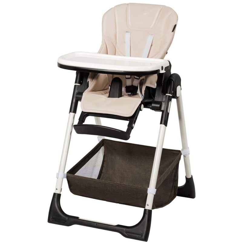 COSTWAY Baby Hochstuhl hoehenverstellbar, Babyhochstuhl klappbar