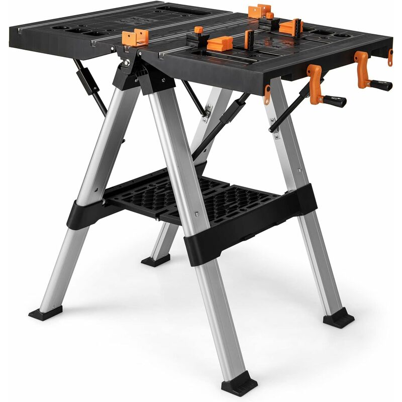 COSTWAY Banco da Lavoro Pieghevole Portatile