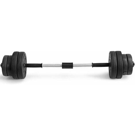 Set de pesas + 2 mancuernas 30,5 kg Juego de mancuernas para gimnasio en  casa, pesas cómodas, equipo de pesas kit de musculación de 30kg mancuernas