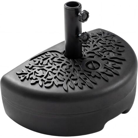COSTWAY Base Ombrellone Patio 17L Riempibile Acqua Sabbia, Supporto per Aste 40/48,5 mm