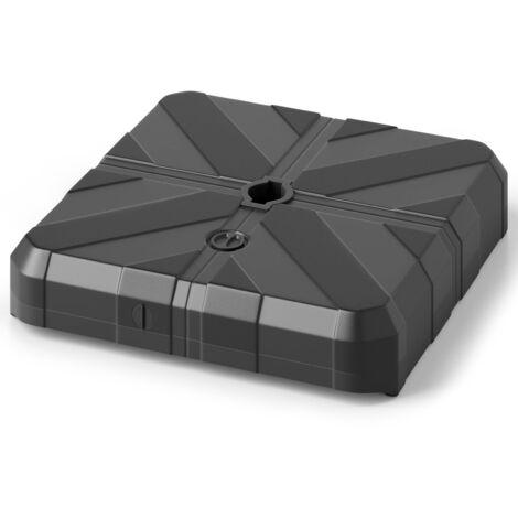 COSTWAY Base per Ombrello, Base Pesante Riempibile 45 L/60 kg con Acqua o Sabbia, Supporto per Ombrello da Patio Portatile 38/48 mm, per Giardino Piscina