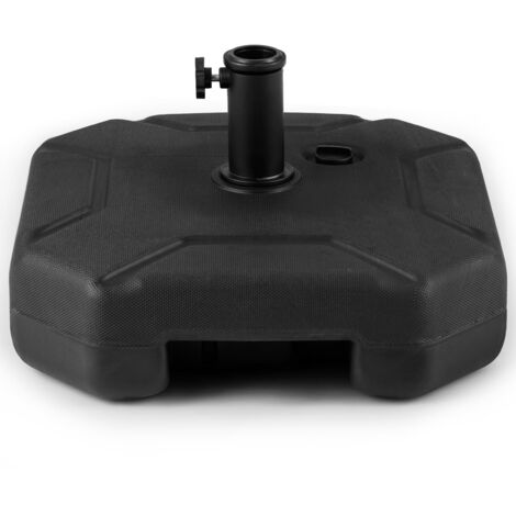 COSTWAY Base per Ombrello Riempibile, Base per Ombrello Pesante 17,5 Litri / 30 kg Riempibile con Acqua o Sabbia, per Poli da Ombrello da 38/48mm, Supporto per Ombrello Giardino Piscina