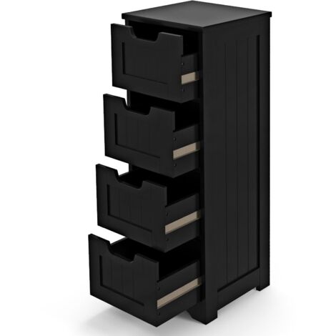 COSTWAY Bathroom Storage Cabinet Freestanding Storage Organizer Side Table