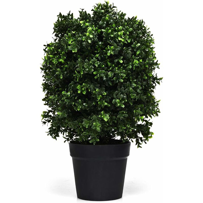 

Bonsai Artificial con Maceta 1 Pieza Plantas Artificiales Pequeñas Sintéticas de Decorativas - Costway