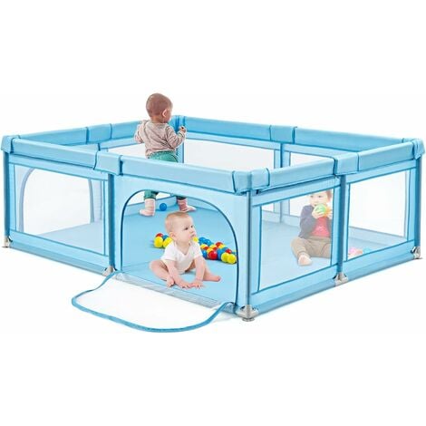 Box per bambini 130x65cm Box Recinto per giochi - Blu