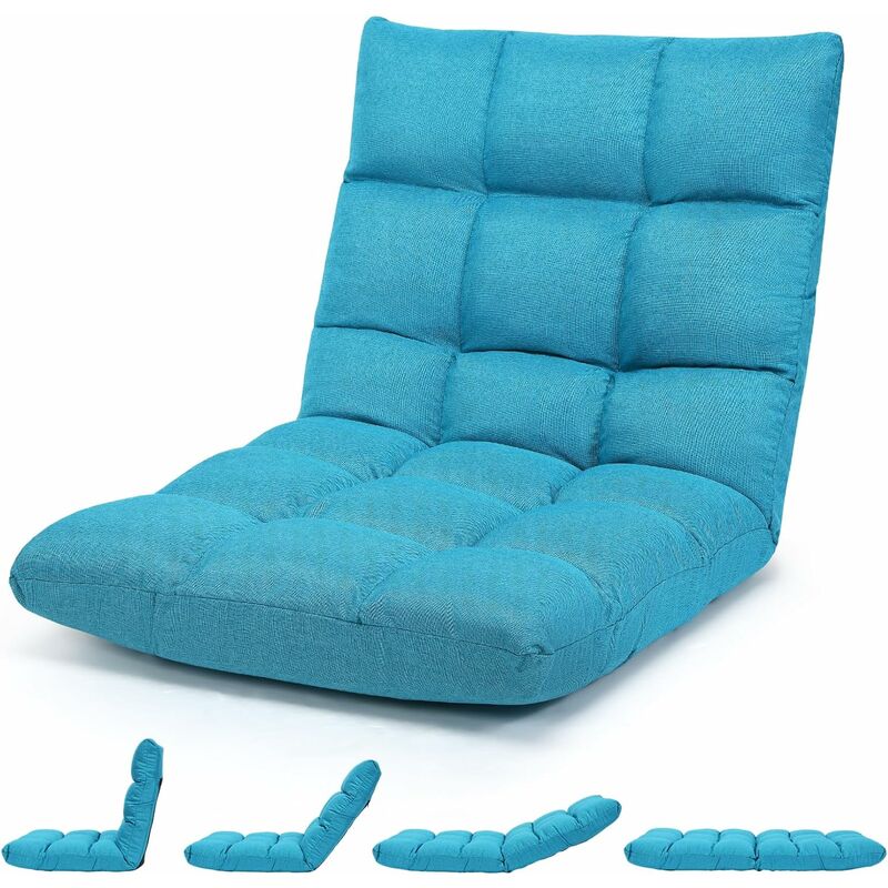 Costway - Canapé Paresseux Tatami Pliable Chaise de Plancher Coussin de Chaise de Lit Siège de Sol pour Maison, Bureau 105 x 57 x 15 cm