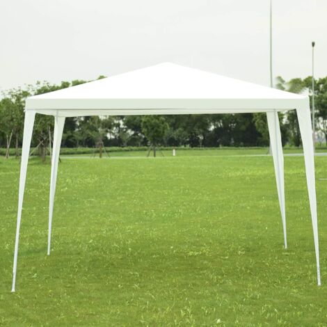 COSTWAY Carpa con Dosel 3x3m para Exteriores, Resistente con Patas de Tocador, Estacas, Cuerdas de Viento, Sombrilla Carpa para Fiestas, Bodas, Patio, Jardín, Playa