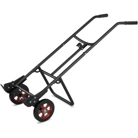 COSTWAY Carretilla para Tambores, Soporta hasta 545 kg, Carro de Mano Metal con 2 Ruedas de Goma y Asas de EVA, Gancho de Campana con Resorte para Fijación de Tambores