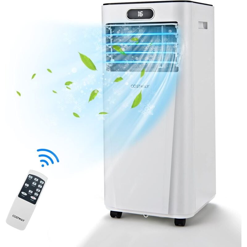 Climatiseur mobile Costway 4 en 1 R290 2 kW Blanc Classe a