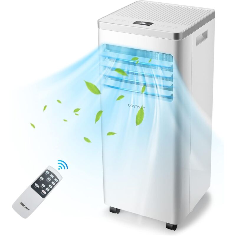 Climatiseur mobile COSTWAY R290 4 en 1 2,1 kW [Classe Energétique A] Noir