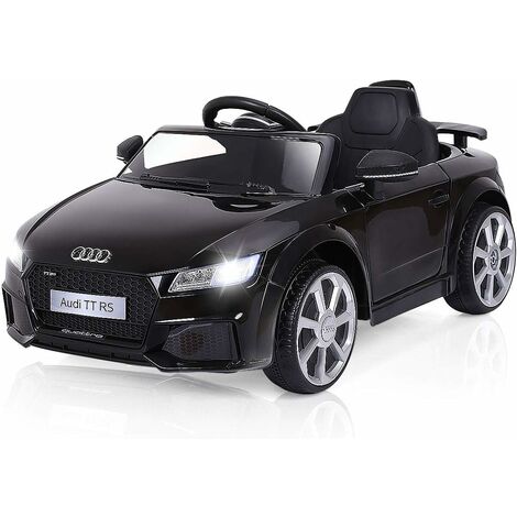 COSTWAY Coche Infantil 12V con Control Remoto de 2,4G,Coche Eléctrico de 3 Velocidades 2,5-5 km / h con MP3, Música, Bocina y Luces LED Vehículo Juguete con Puerta Doble para Niños de 37 a 96 Meses