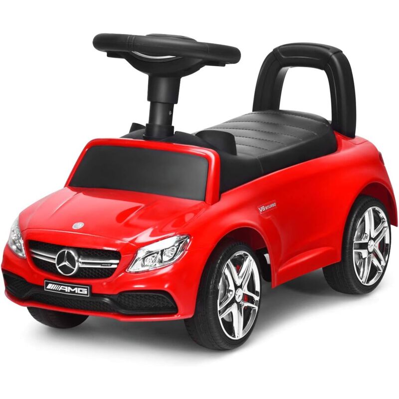 

Coche Infantil Vehículo Juguete para Niños de 12-36 Meses Coche de Juguete con Compartimento (Rojo) - Costway