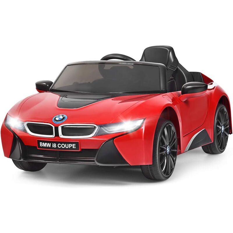 

Coche Montable para Niños, Vehículo Eléctrico de Batería 12 V con 2 Motores, Mando 2,4 G, Luces LED, Bocina, Música, 2 Puertas Abribles (Rojo)