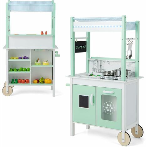 Cucina giocattolo Cherry con accessori Bianco e Verde 7600310914