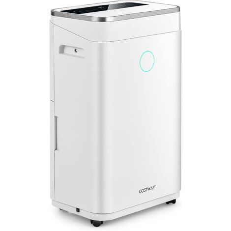 Costway – Déshumidificateur 25L/jour – Réservoir 6,5L – Minuterie 24H – 2 modes – 2 vitesses – Dégivrage automatique – Pour pièces jusqu'à 30 m²