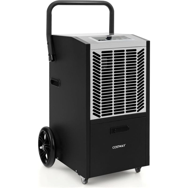 Costway - Déshumidificateur Professionnel 66L/Jour, Déshumidificateur Industriel avec Pompe et Tuyau de Vidange pour Pièces jusqu'à 418 m², Minuterie