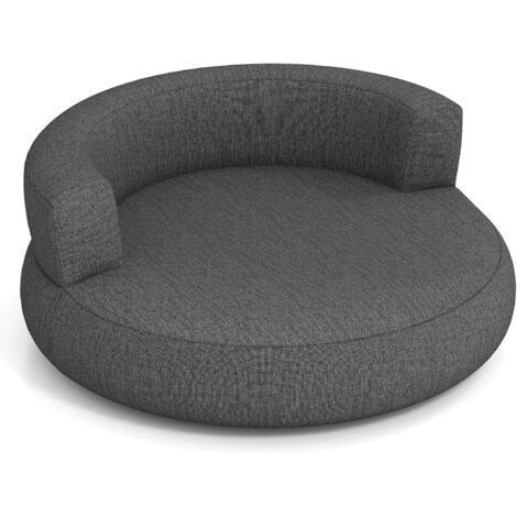 COSTWAY Divano Gonfiabile, Poltrona ad Aria con Copertura Rimovibile, Ampia Area per Sdraiarsi e Braccioli Larghi, Poltrona Gonfiabile per Soggiorno, Camera da Letto e Ufficio (Grigio)