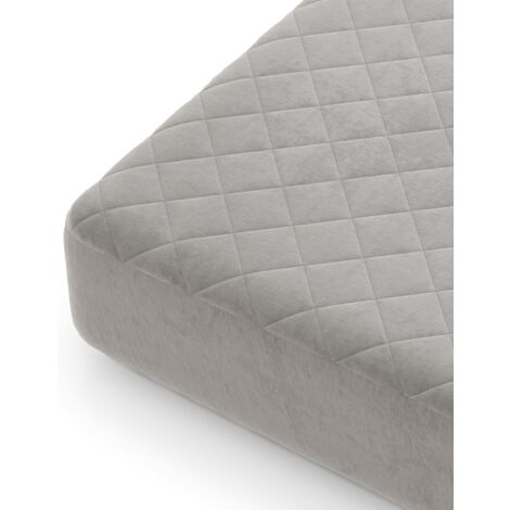 COSTWAY Drap Housse 140x200 cm, Linge de Lit en Velours Super Doux et Confortable avec Poche Profonde, Rembourrage en Éponge, Fond Antidérapant, pour Matelas Épais jusqu'à 41 cm