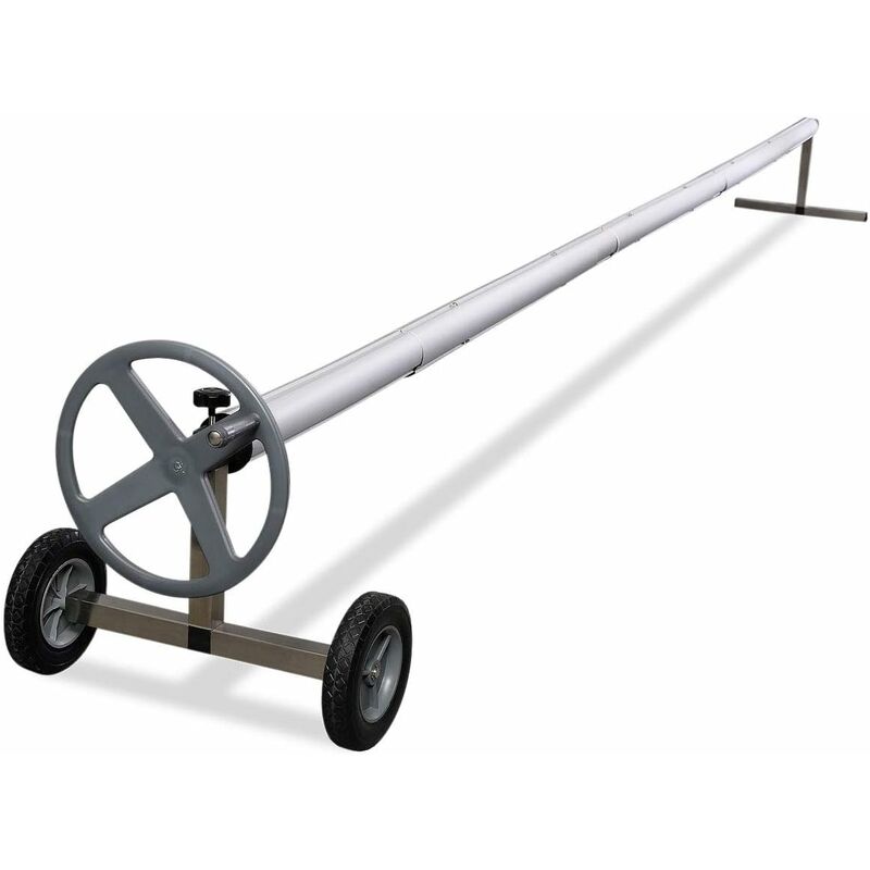 Costway - Enrollador Piscina Pool Protection De 4,2M De Acero Inoxidable Y Aluminio
