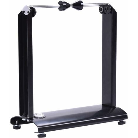 COSTWAY Équilibreuse de Roue de Moto Équilibrage de Pneu Statique Universel avec Cônes de Centrage Réglables Portatif pour Garage
