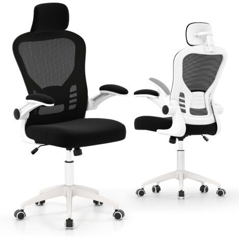 COSTWAY Ergonomic Mesh Office Chair Height Adjustable Computer Desk Chair