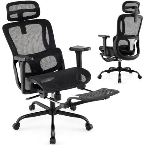 COSTWAY Ergonomic Office Chair Swivel Computer Desk Chair-Black
