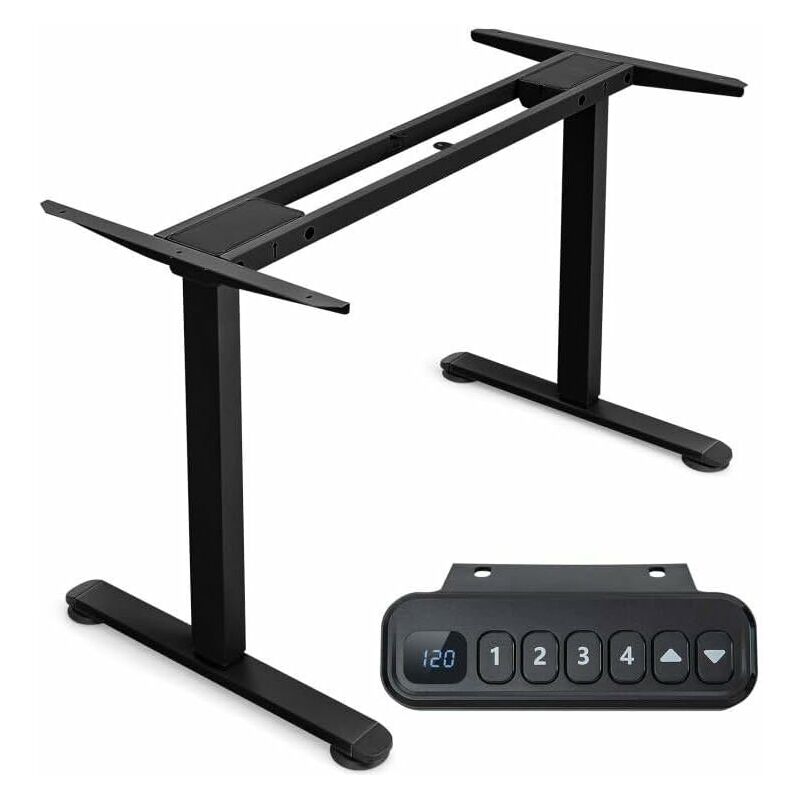 

COSTWAY Estructura Eléctica para Escritorio Doble Motor, Base Altura y Ancho Regulable, Soporte de escritorio Ergonómico Sentados o de Pie Control