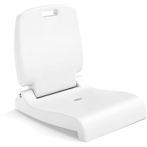 COSTWAY Foldable Outdoor Pool Chair Poolside Chairs for Edge of Pool-White
