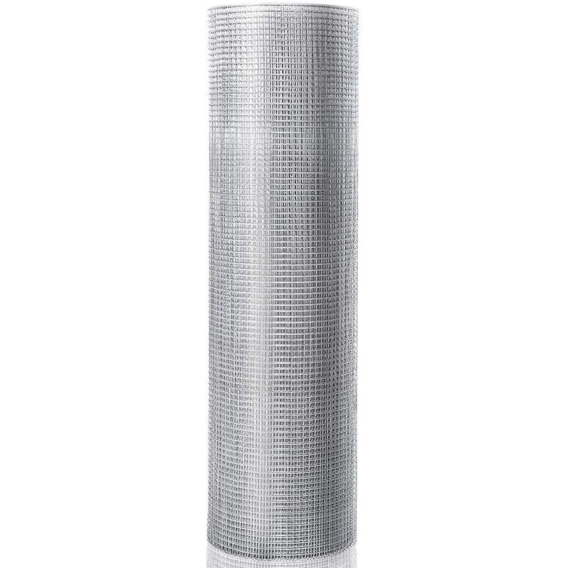 Grillage à Poule 7mm en Fer Galavanisé 0,9x15M Grillage pour Plantes et Animaux Argent - Costway