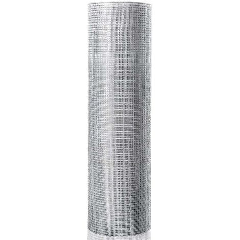 Costway – Grillage souple galvanisé 1,2m x 15m – Maille fine 7mm – Résistant à la rouille – Pour animaux et protection des cultures