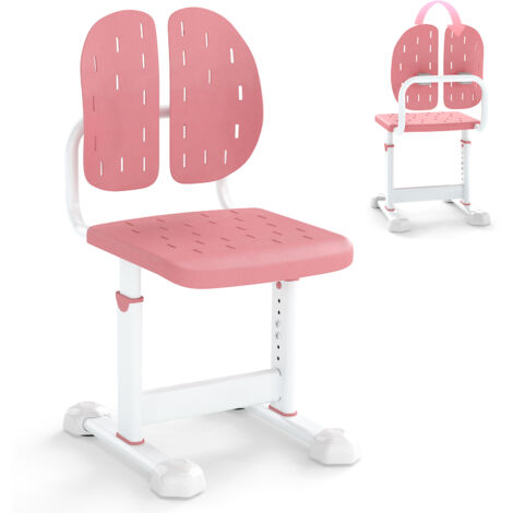 COSTWAY Height-adjustable Kid¡¯s Desk Chair Children Study Chair-Pink