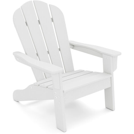 COSTWAY Kid’s Adirondack Chair All-Weather HDPE Toddler Lawn Chair-White