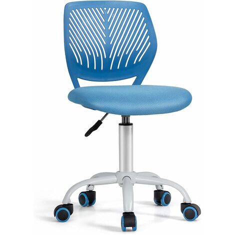 Green Low-Back Task Study Chairs with PU Casters COSTWAY Kids Computer Desk Chair Adjustable and Swivel Mesh Chair for School Home Office Gas Lift 