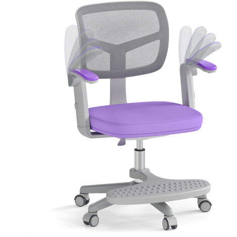 COSTWAY Kids Desk Chair Children Study Chair w/Adjustable Height-Purple