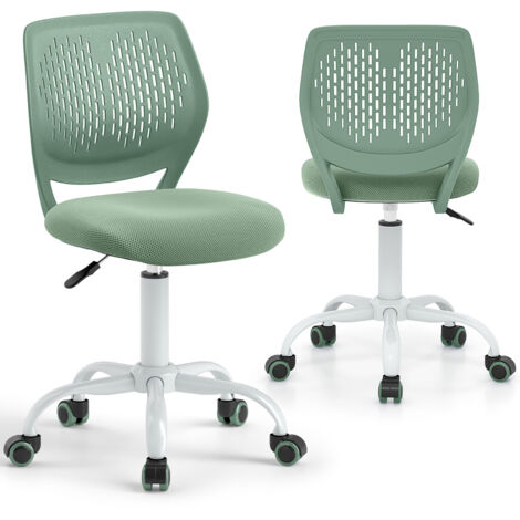 COSTWAY Kids Desk Chair Ergonomic Adjustable Children Study Chair-Light Green